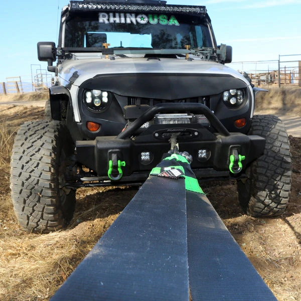 Rhino USA Recovery Tow Strap 4inx30ft (Black) (TOWSTRAP-430) — product image 5