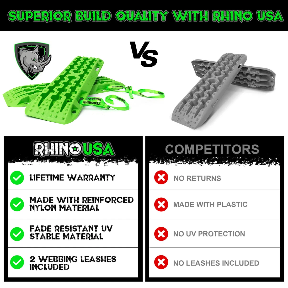 Rhino USA Recovery Traction Boards - Pair (TRACBOARDS) — product image 5