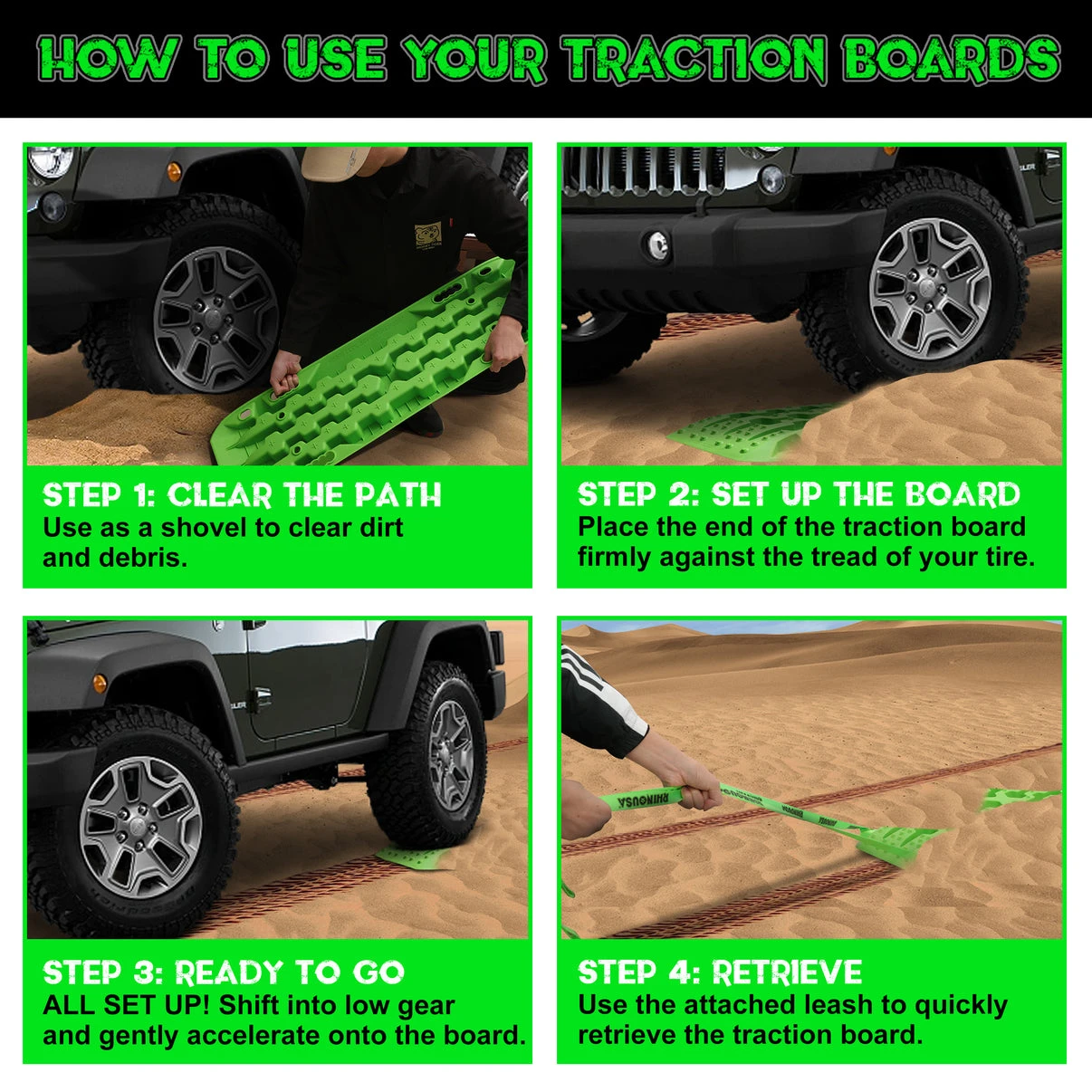 Rhino USA Recovery Traction Boards - Pair (TRACBOARDS) — product image 6