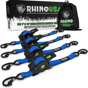 Rhino USA Retractable Ratchet Straps (TD-RSRE)