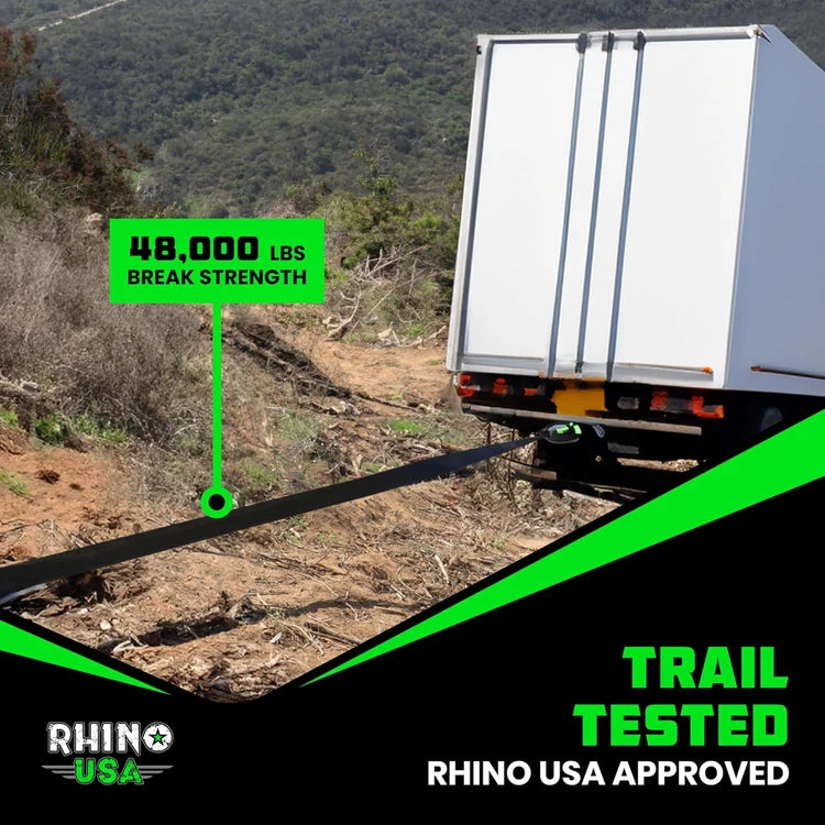 Rhino USA Ultimate Recovery Tow Strap 6" X 30' - Black (RG-TS6X30-BLK) — product image 4