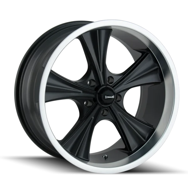 Ridler 651 Matte Black w/ Machined Lip Wheels