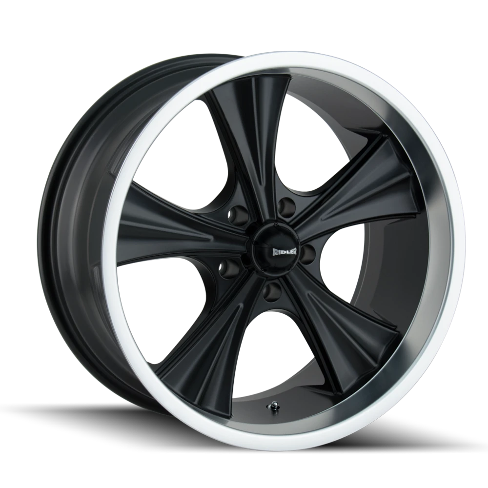 Ridler 651 Matte Black w/ Machined Lip Wheels