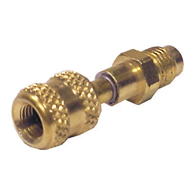 Robinair Quick Coupler Adapter, Straight, 3/16" to 1/4" Brass Fitting (10468A)