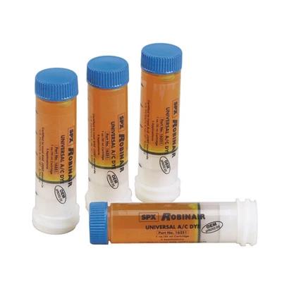 Robinair A/C System Leak Detection Dye Cartridge Set, Four 1oz Bottles (16356)