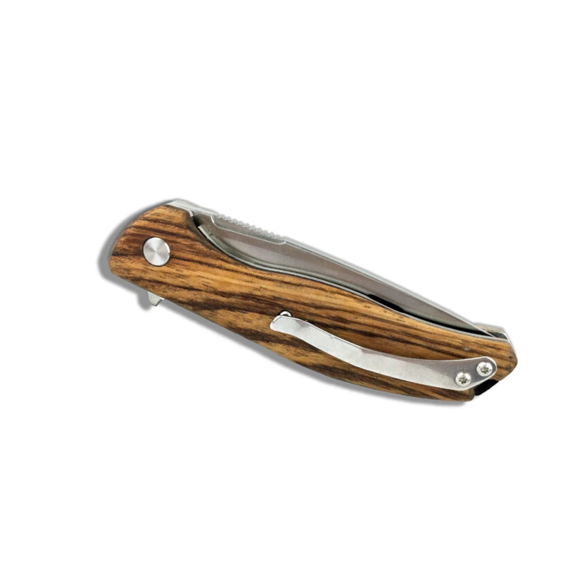 Roper Folding Liner Lock Outlaw Zebrawood Knife (RP0035ZW) — product image 4