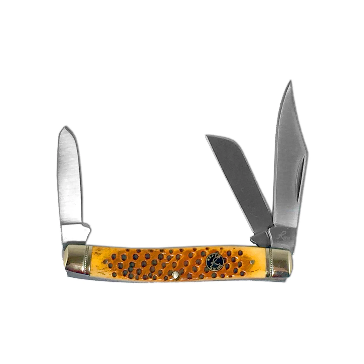 Roper Stockman Viper Pitted Bone Knives (RP0001CPV)