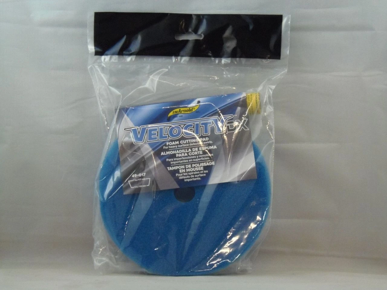 S.M. Arnold 49-017 7" Velocity DX Foam Pad - Blue - Heavy Cutting Pad — product image 4
