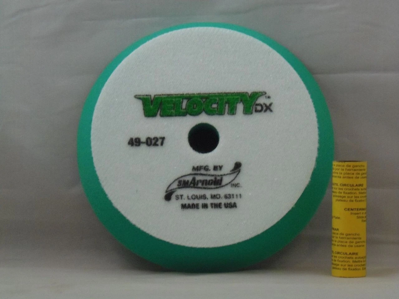 S.M. Arnold 49-027 7" Velocity DX Foam Pad - Green - Medium Cutting Pad — product image 3