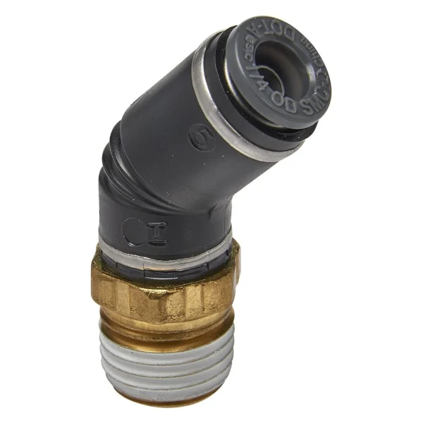 S.U.R. & R 45° Swivel Male Elbow 1/4" Tube X 1/4" NPT (AB4230)