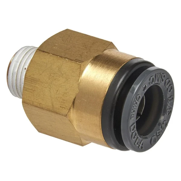 S.U.R. & R Straight Male Connector 3/8" Tube X 1/8" NPT (ABM320)