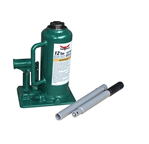 Safeguard 61120 Welded Inline Bottle Jack, Steel, 12 Ton Capacity
