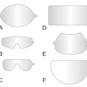 SAS Safety 1400-95 Peel-Off Lens Covers for Fullface Respirators - 25 pc.