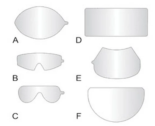 SAS Safety 1400-95 Peel-Off Lens Covers for Fullface Respirators - 25 pc.