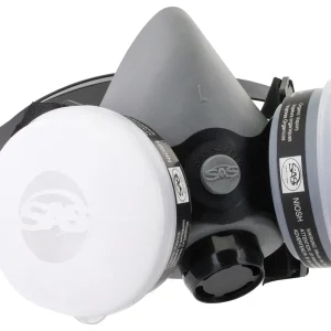 SAS Safety 311-3215 Large BreatheMate Half-Mask Dual Cartridge Respirator