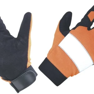 SAS Safety 6364 Orange Reflective Safety Gloves, X-Large