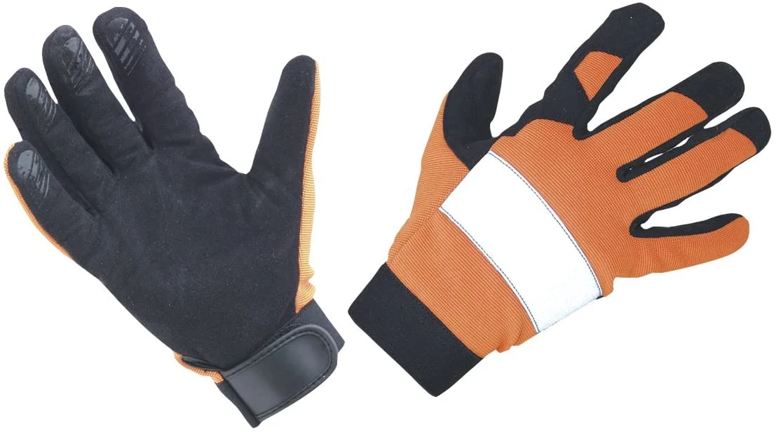 SAS Safety 6364 Orange Reflective Safety Gloves, X-Large