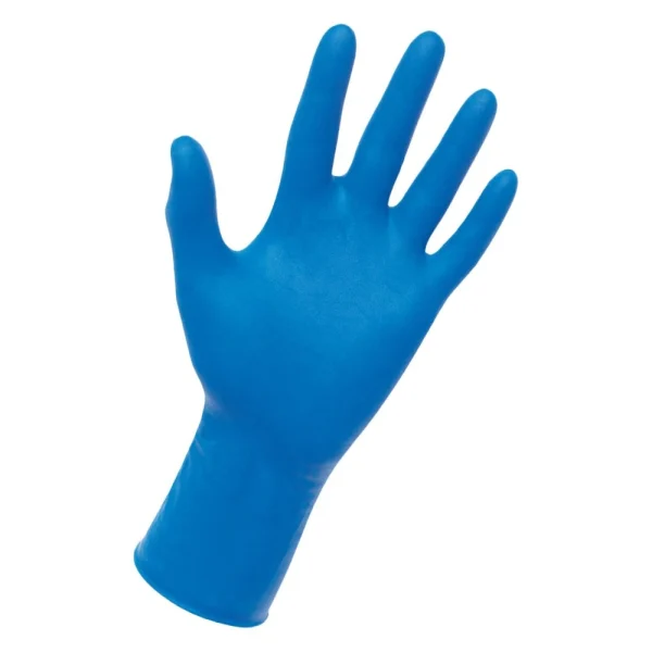 SAS Safety 6603-20 Thickster Powder-Free Blue Latex Disposable Gloves, Large