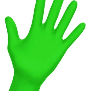 SAS Safety 66551 Raven Hi-Viz InVue Nitrile 7 mil Exam Gloves - Medium
