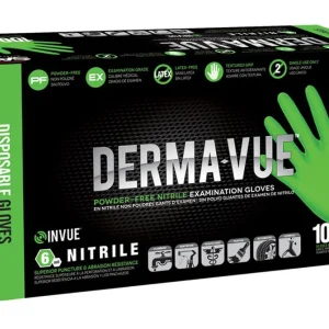 SAS Safety 66553 Derma-Vue Powder-Free Nitrile Disposable Gloves, X-Large