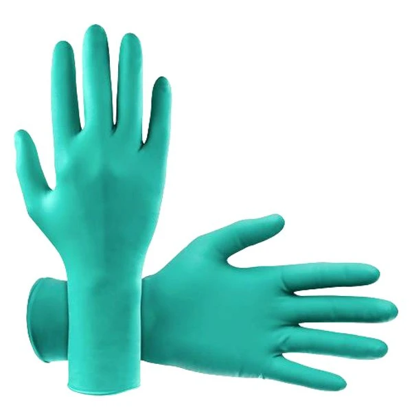 SAS Safety 66594 Chemdefender Powder-Free Green Chloroprene Disposable Gloves XL