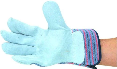 SAS Safety 670-6529 Split Palm Leather Work Gloves - One Size Fits All
