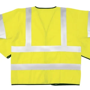 SAS Safety 690-1309 Ansi Class 3 Safety Jacket, Yellow, Large