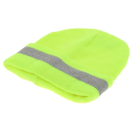 SAS Safety 690-1711 Yellow Knit Beanie w/ Reflective Trim — product image 2
