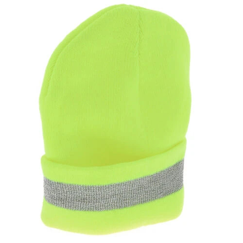 SAS Safety 690-1711 Yellow Knit Beanie w/ Reflective Trim — product image 3