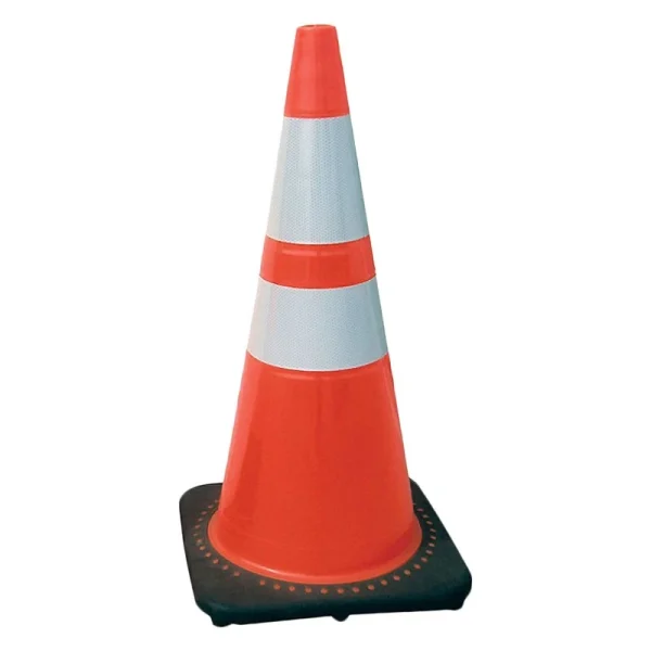 SAS Safety 7501-28 28" Orange Fluorescent Traffic Cone with Reflective Bar