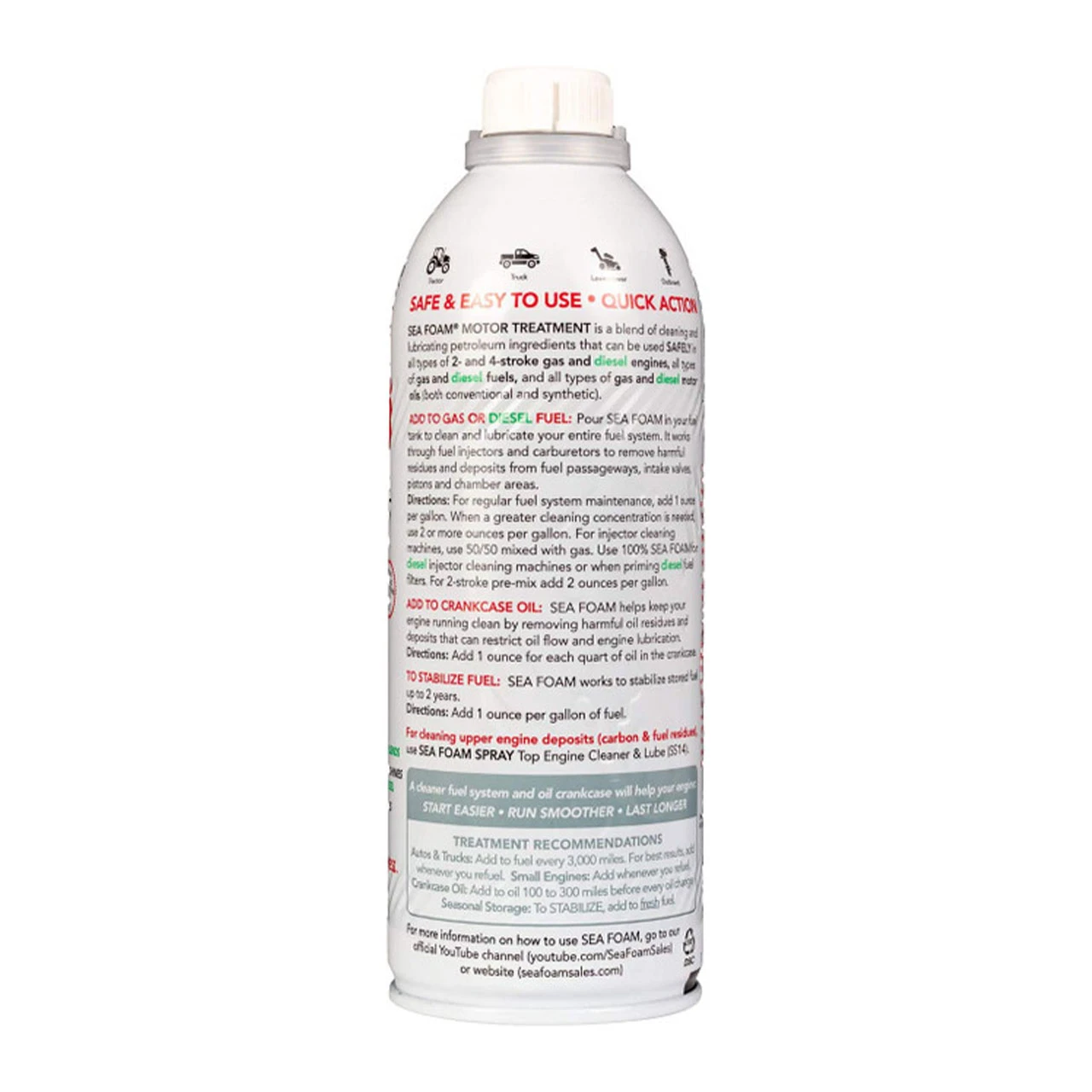Sea Foam SF-16 Motor Treatment 16oz Case of 24 (SF-16-24PK) — product image 3