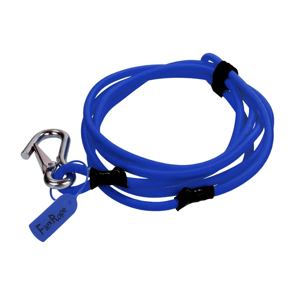 Seabolt FlexRope Boat Rope For Tie Off 10’ Spring Damping Blue (FLXRP-BLUE) — product image 2