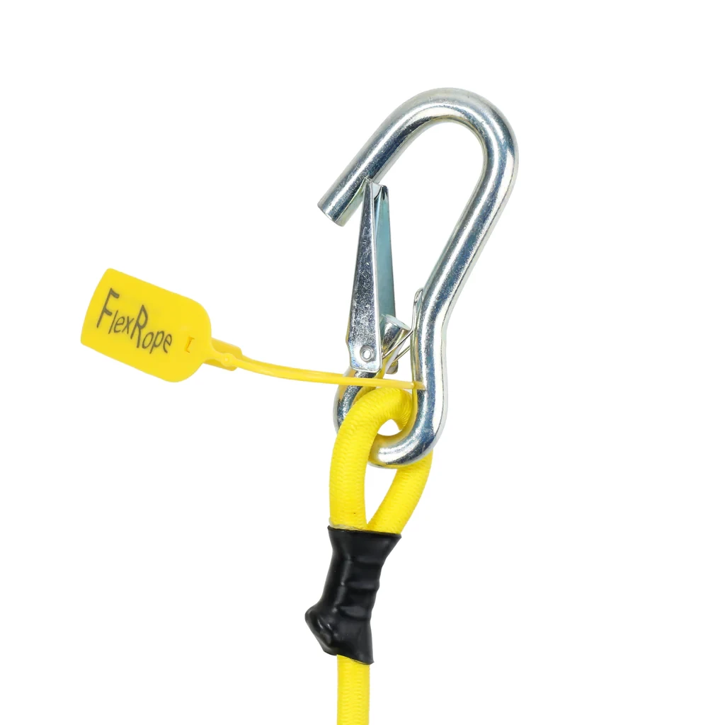 Seabolt FlexRope Boat Rope For Tie Off 10’ Spring Damping Yellow (FLXRP-YELLOW) — product image 2