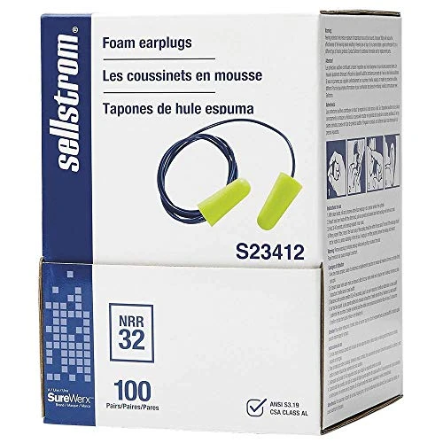 Sellstrom Disposable Foam Ear Plugs, 32dB NRR, Hi-Viz Green (S23412) — product image 3