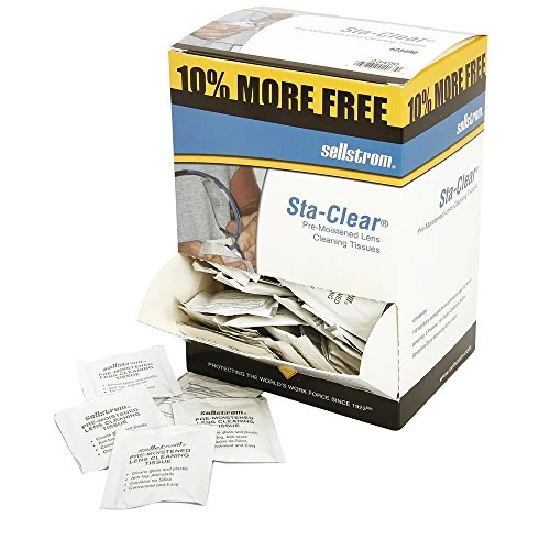 Sellstrom Sta-Clear Pre-Moistened Lens Cleaning Tissue Packets (S23490)