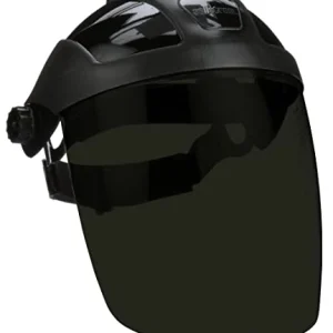 Sellstrom Single Crown Safety Face Shield, Shade 3 IR Tint, Black (S32030)