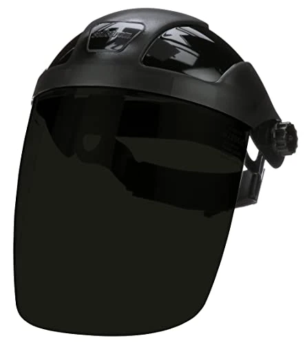 Sellstrom Single Crown Safety Face Shield, Shade 3 IR Tint, Black (S32030) — product image 4