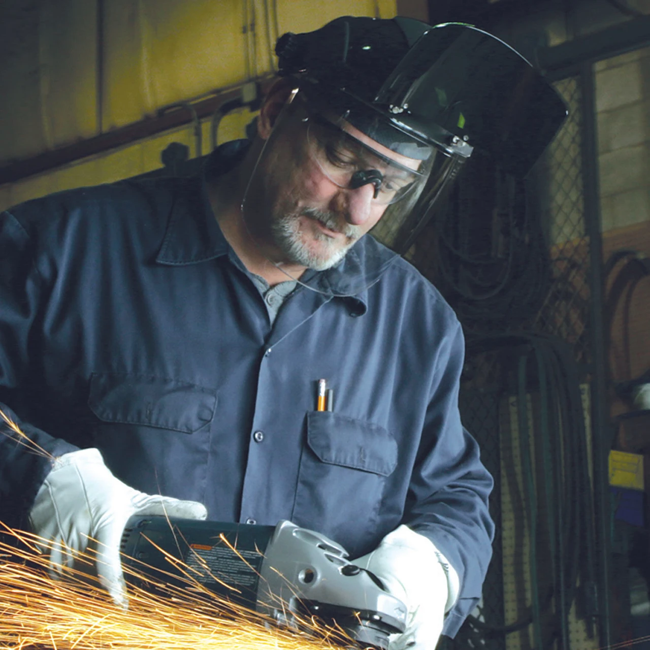 Sellstrom Face Shield with Flip-Up IR Window & Ratcheting Headgear (S32151) — product image 5
