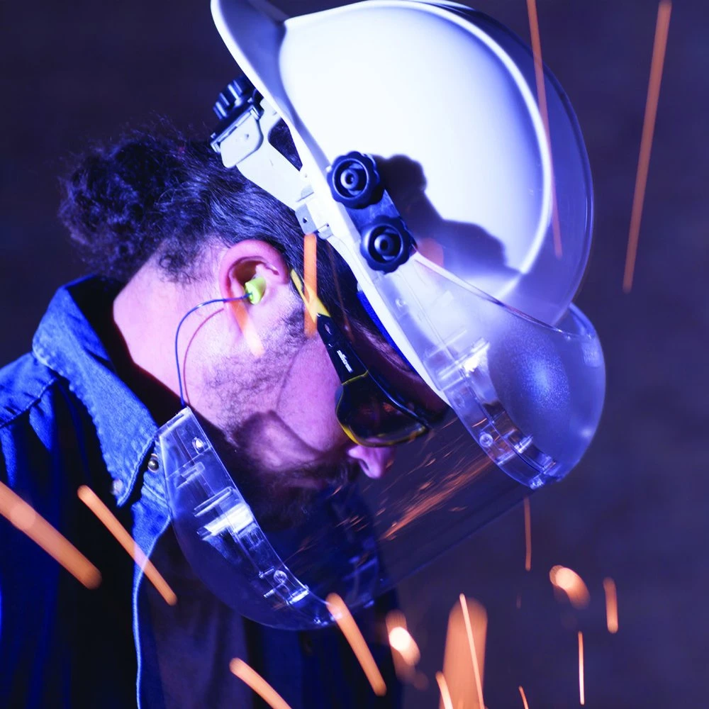 Sellstrom Dual Crown Safety Face Shield with Hard Hat Slot Adapter (S38510) — product image 5