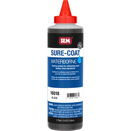 SEM Paints Sure-Coat Black, 1-Pint Bottle (16018)
