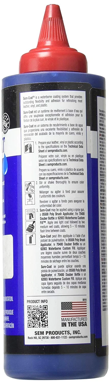 SEM Paints Sure-Coat Thalo Blue, 1 Pt Bottle (16538) — product image 2