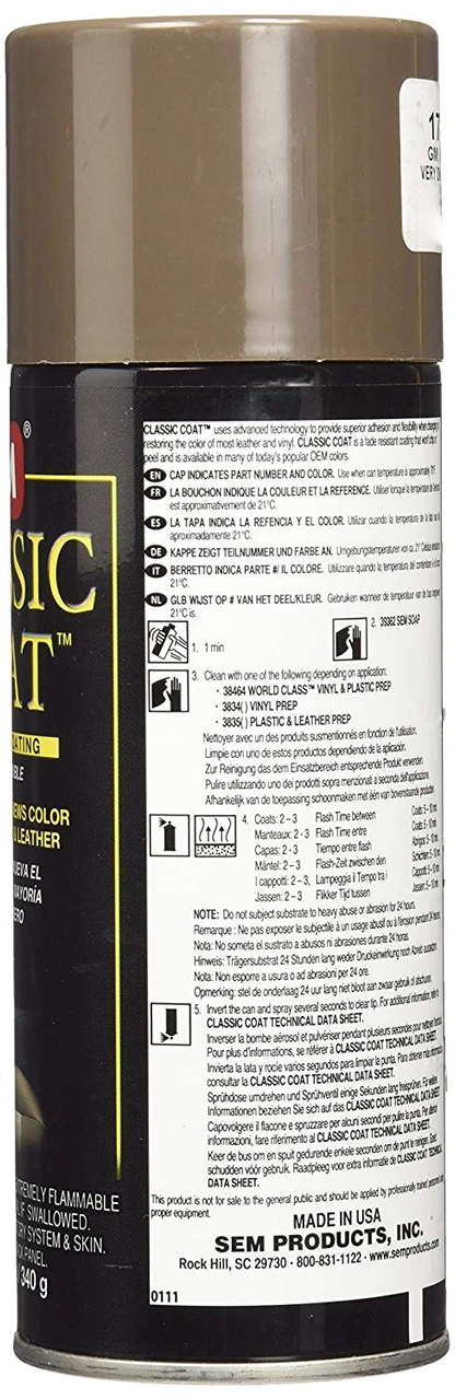 SEM Paints Classic Coat Very Dk Cashmere, 12oz Aerosol (17433) — product image 2