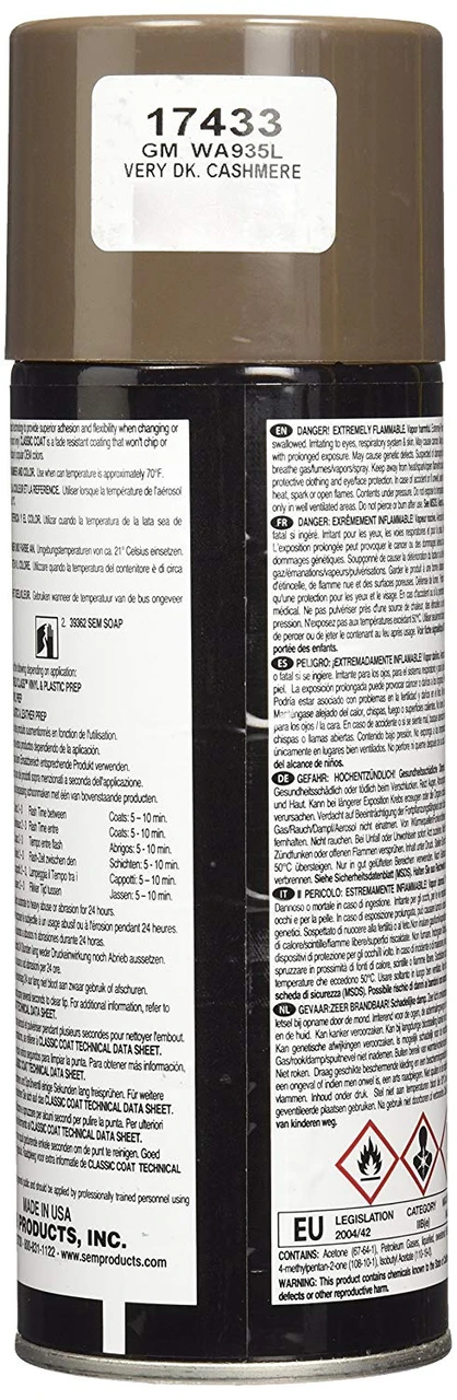 SEM Paints Classic Coat Very Dk Cashmere, 12oz Aerosol (17433) — product image 3