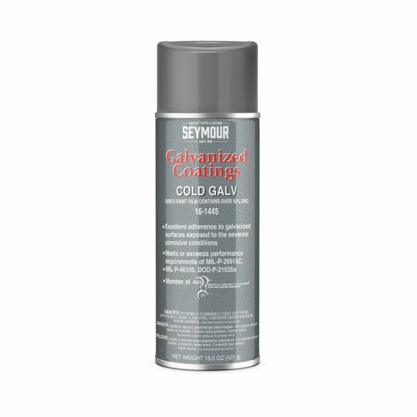 Seymour Galvanized Coatings Spray Paint, Cold Galvanized Primer 15 Oz (16-1445)