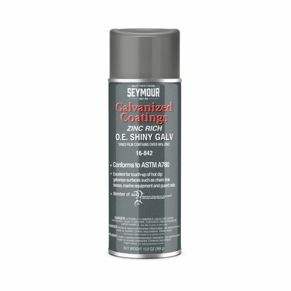 Seymour Galvanized Coatings Spray Paint, Oe Shiny (16-842)