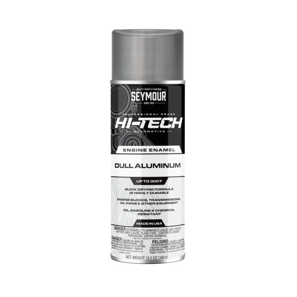 Seymour Hi-Tech Engine Spray Paint, Dull Aluminum 12 Ounce (EN-71)