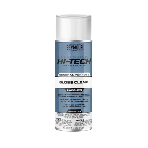 Seymour Hi-Tech Lacquers Spray Paint, Shiny Aluminum (16-111)