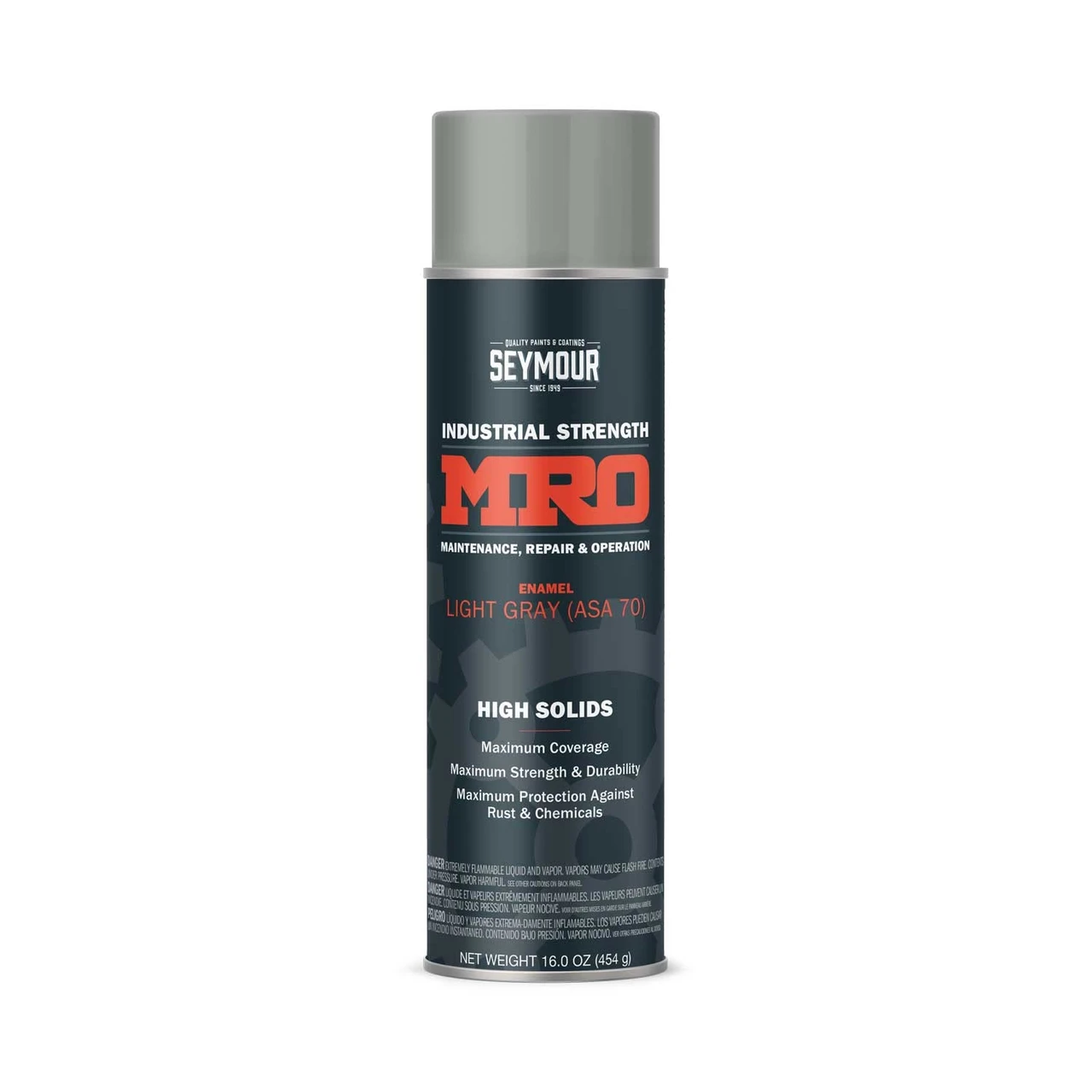 Seymour Industrial Mro High Solids Spray Paint, Light Machinery Gray (620-1418)