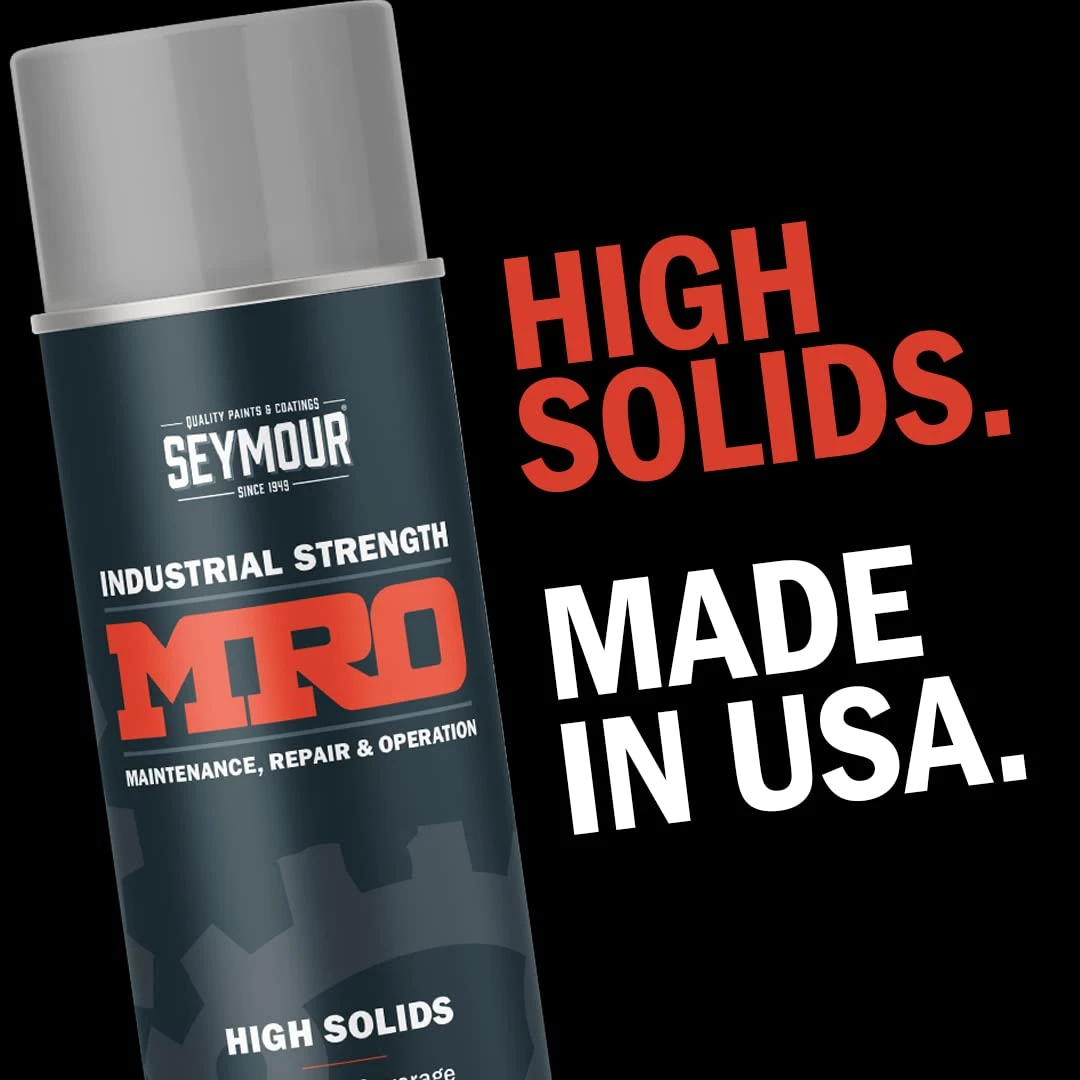 Seymour Industrial Mro High Solids Spray Paint, Light Machinery Gray (620-1418) — product image 2