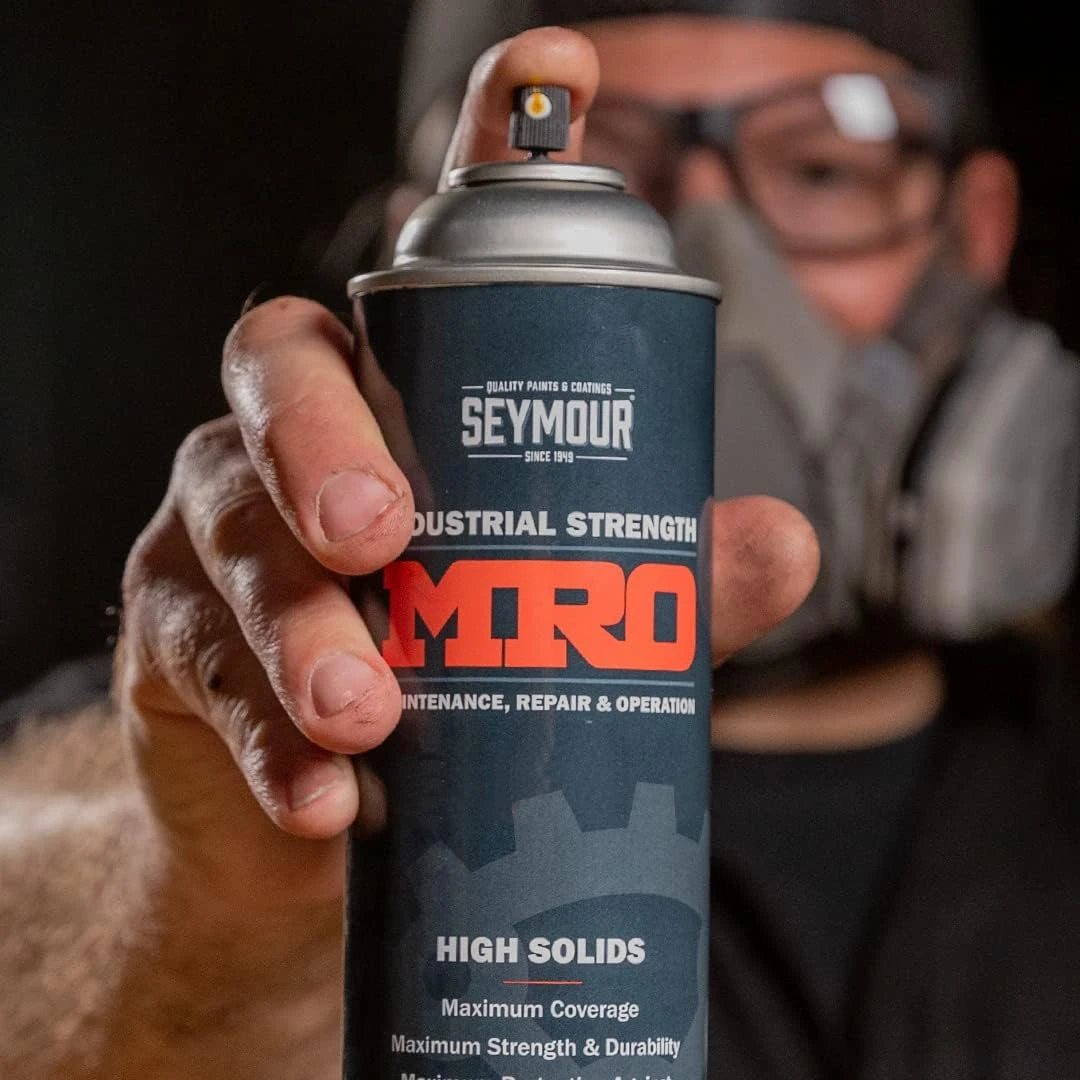 Seymour MRO High Solids Spray Paint Gloss Black 16 oz (620-1415) — product image 8